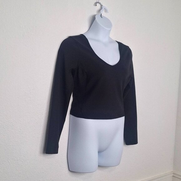 Lululemon Align Long Sleeve Crop Top Sz 12 Sporty Gym Workout Yoga Athleisure - Picture 3 of 10